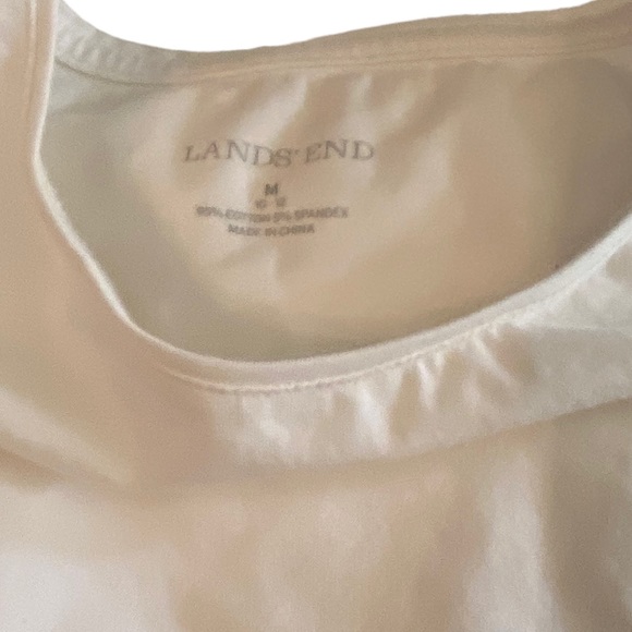 Women’s Lands’ End Medium Red & White Dot 2 Piece Pajama Set - Picture 2 of 4